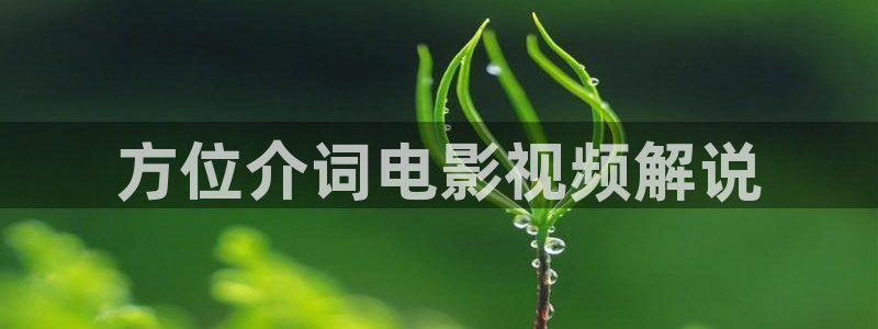 国产精品久久久久久影视：方位介词电影视频解说